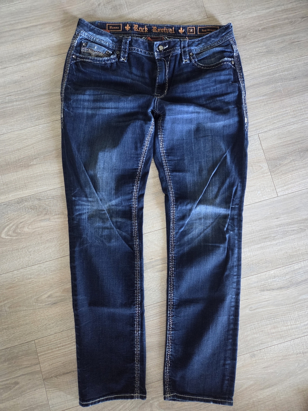 Rock Revival Henna Easy Straight Jeans Blue